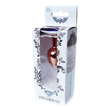 Анальний затор Boss Series - Jewellery Red Gold PLUG Dark Blue S, BS6400114