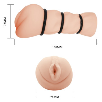 Мастурбатор-вагіна Crazy Bull - Pocket Pussy 3D Vagina, BM-009154H