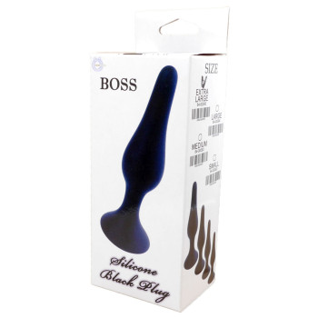 Анальний плаг Silicone Plug Black - Medium, BS6400092