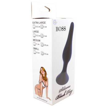 Анальний плаг Silicone Plug Black - Medium, BS6400092