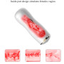 Мастурбатор із двома входами на присосці Boss Series: Vibrating Masturbation Cup White, BS6300055
