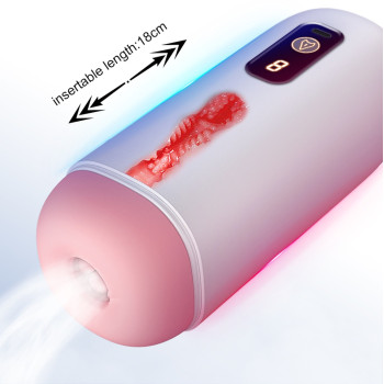 Автоматичний мастурбатор FOX - USB Rechargeable, 8 vibration functions, BS6300068