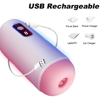 Автоматичний мастурбатор FOX - USB Rechargeable, 8 vibration functions, BS6300068