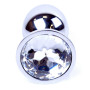 Анальная пробка Boss Series - Jewellery Silver PLUG Clear S, BS6400012