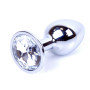 Анальная пробка Boss Series - Jewellery Silver PLUG Clear S, BS6400012