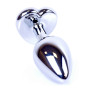 Анальная пробка Boss Series - Jewellery Silver Heart PLUG Red S, BS6400046
