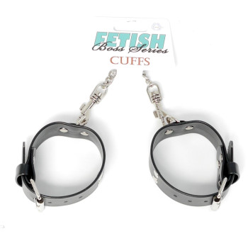 Наручники зі штучної шкіри Fetish Boss Series - Handcuffs with studs, BS3300093