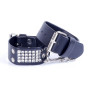 Наручники зі штучної шкіри з кристалами Fetish Boss Series - Handcuffs with cristals Silver, BS3300094