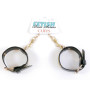 Наручники зі штучної шкіри з кристалами Fetish Boss Series - Handcuffs with cristals Gold, BS3300095