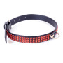 Нашийник зі штучної шкіри з кристалами Fetish Boss Series - Collar with crystals Red, BS3300108