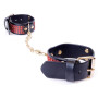Наручники зі штучної шкіри з кристалами Fetish Boss Series - Handcuffs with cristals Red, BS3300109