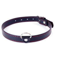 Ошейник из искуственной кожи Fetish Boss Series - Collar Red Line, BS3300112
