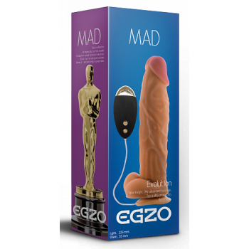 Вібратор на присоску EGZO Ciberskin DVR003 ( 22,5 см х 5,5 см )