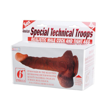 Фалоімітатор на присосці "American Special Technical Troops" BW-008018N