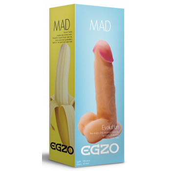 Фалоімітатор EGZO Ciberskin DS002 (19 см х 4,5 см)