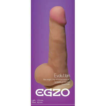 Фаллоимитатор EGZO Ciberskin DS006 ( 17 см х 4,2 см )