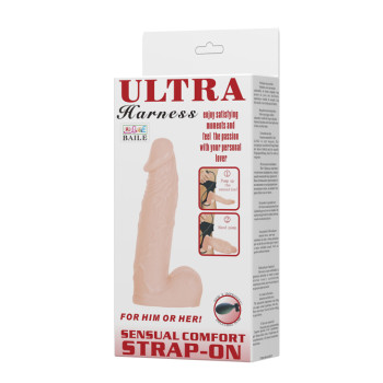 Страпон з грушею "ULTRA HARNESS" BW-022037