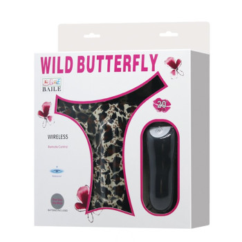 Вібростимулятор клітора з пультом д / у і стрінгами Wild Butterfly BW-012009