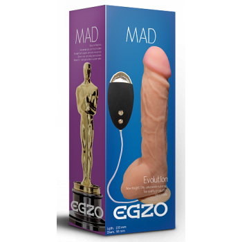 Вибратор на присоске EGZO Ciberskin DVR006 ( 23,5 см х 5 см )