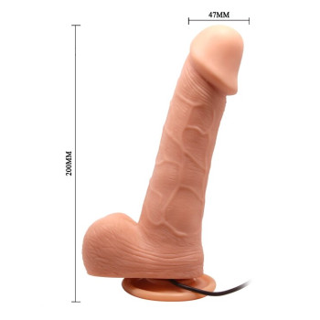 Вибратор на присоске с функцией ротации BARBARA 7,8'' Ken MULTI-SPEED VIBRATOR, BW-008015R