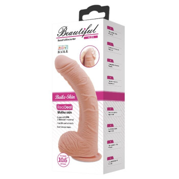 Фалоімітатор на присосці Baile Beautiful ALEX 10.6'' Flesh, BW-008037NR