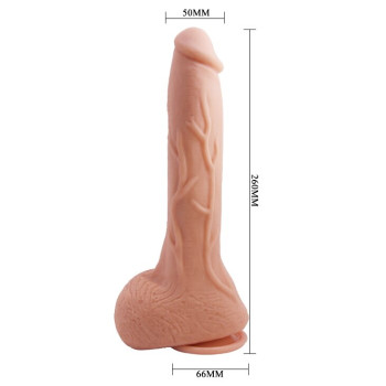 Фалоімітатор на присосці Baile Beautiful JACK 10,2 " Flesh, BW - 008039NR