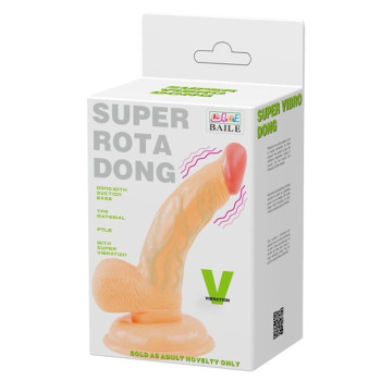 Вібратор на присосці Super rota dong, BW - 008081