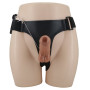 Страпон з вібрацією Ultra Passionate Harness Realdeal Penis 6.2" - Brown, BW-022064Z