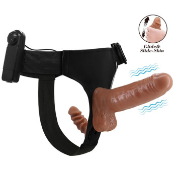 Страпон з вібрацією Ultra Passionate Harness Dual Penis 6,2", BW-022066Z