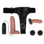 Страпон з вібрацією Ultra Passionate Harness Dual Penis 6,2", BW-022066Z
