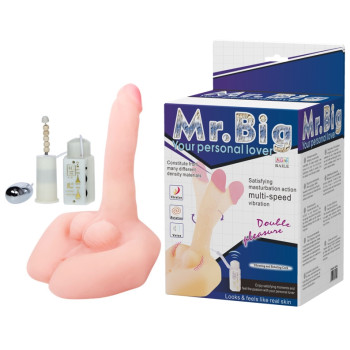 Універсальний мастурбатор вібратор з функцією ротації і Вагіна Mr. BIG Rotation & Vibration, BW-008016