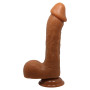 Фалоімітатор на присосці Baile Beautiful JOHNSON 8,7'' Brown, BW-008040NR-1