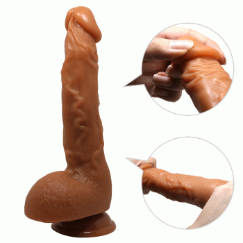 Фалоімітатор на присосці Baile Beautiful JASON 9,4'' Brown, BW-008041NR-1