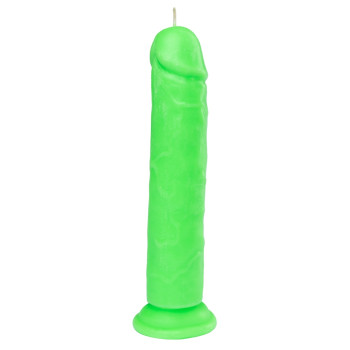 Свічка LOVE FLAME - Dildo Roma Green Fluor, CPS03-GREEN