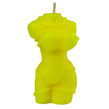 Свічка LOVE FLAME - Shibari I Yellow Fluor, CPS09-YELLOW