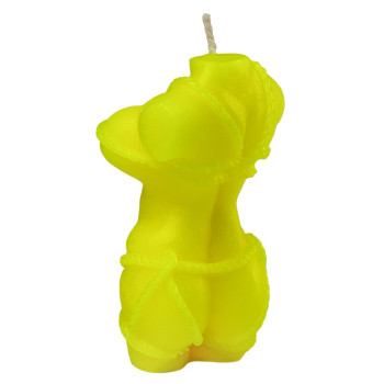 Свічка LOVE FLAME - Shibari I Yellow Fluor, CPS09-YELLOW