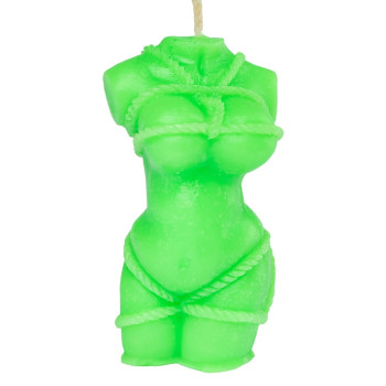 Свічка LOVE FLAME - Shibari I Green Fluor, CPS09-GREEN