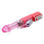 Вибратор с стимулятором клитора и ротацией BAILE - Chrisina PINK Vibration Rotation, BW-004107SY