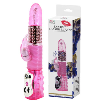 Вібратор із стимулятором клітора та функцією ротації BAILE - DELUXE DREAM LOVER, BW-020031