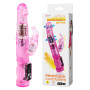 Вибратор с стимулятором клитора и функцией ротации BAILE - TRAVEL PARTNER Rabbit, 3 rotation functions 3 vibration functions, BW-037030