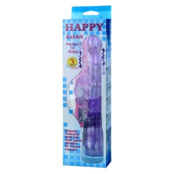 Вибратор с стимулятором клитора и функцией ротации BAILE - HAPPY RABBIT, BW-037034