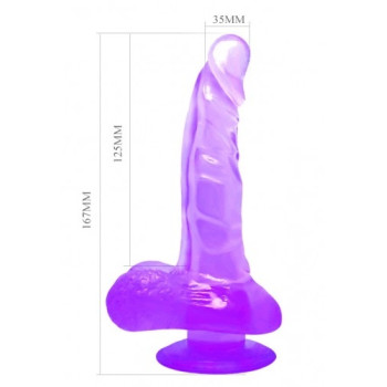 Фалоімітатор на присосці "Dong" BW-008018NM PURPLE