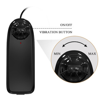 Большой вибратор на присоске BAILE - Beautiful Burag Vibration 9.4", BW-008104ZR