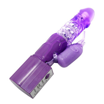 Вибратор с стимулятором клитора Cute Baby Vibrator, BW-004103 PINK