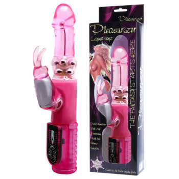 Вібратор із стимулятором клітора та функцією ротації BAILE - Pleasurizer Legend toyz, 8 vibration functions 8 rotation functions, BW-043005