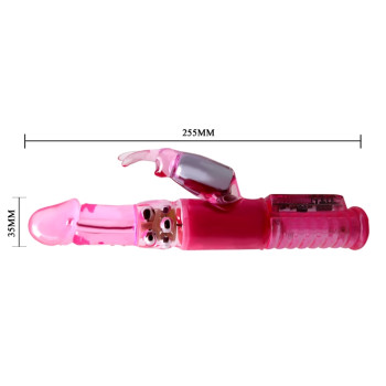 Вібратор із стимулятором клітора та функцією ротації BAILE - Pleasurizer Legend toyz, 8 vibration functions 8 rotation functions, BW-043005