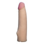 Насадка для страпона тілесна EGZO CIBERSKIN NSTR07 ( 18,5 см х 3,8 см )