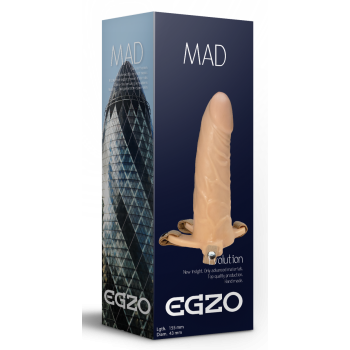 Фаллопротез поясний EGZO MAD FH06 ( 15,5 см х 4,3 см )