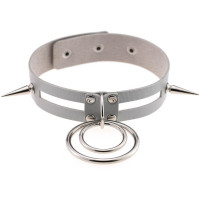 Чокер-нашийник SKN-AS15 WHITE