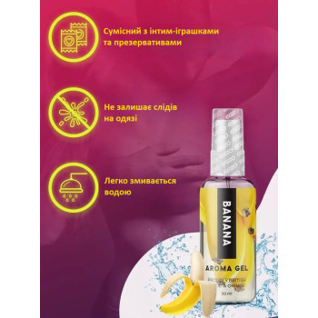 Оральний гель-лубрикант EGZO AROMA GEL - Raspberry, 50 мл